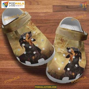 Dachshund & Jesus Themed Crocs, Spiritual Gifts for Dachshund Fans