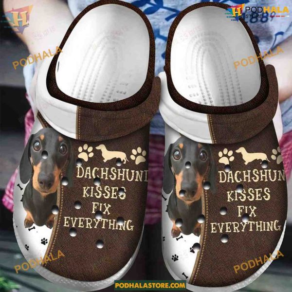 Dachshund Kisses Fix Everything Crocs, Great for Dog Enthusiasts