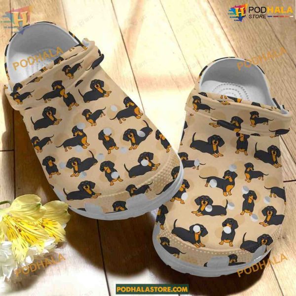 Dachshund Pattern Clog, Stylish Gifts for Weiner Dog Fans