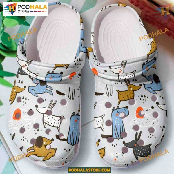 Dog Band Themed Crocs Clog Shoes, Perfect for Dog Enthusiasts