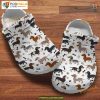 Dog Bone Dachshund Crocs, Paw Print Gifts for Dachshund Admirers