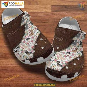 Floral Dachshund Crocs, Perfect Gift for Him, Dog Lover Footwear