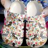 Floral Pattern Dachshund Crocs, Great for Weiner Dog Admirers