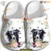 Floral Pattern Dog Crocs, Classic Clogs for Fashion-Forward Pet Lovers
