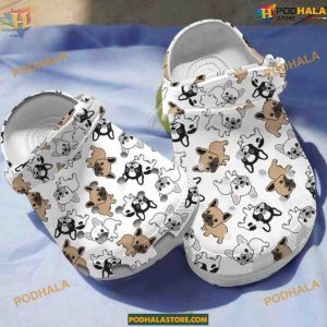 French Bulldog Cartoon Crocs Shoes, Birthday Gifts, Comfy Crocsband Clogs