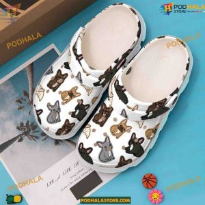 French Bulldog Crocsband, Comfortable Mens Womens, Classic Water Clog Shoes