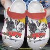 French Bulldog On Camper Classic Clogs Shoes, French Bulldog Crocs