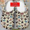 French Bulldog Pattern Animal Print Crocs, Unique French Bulldog Clog Shoes