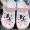 French Bulldog Pinky Bulldog Classic Clogs Shoes, Unique Frenchie Crocs
