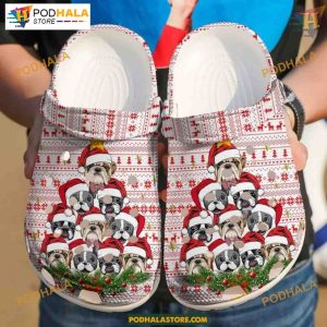French Bulldog Puppies Crocs, Merry Christmas Poinsettia, Dog Lover  Clog Shoes