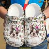 French Bulldog Sun Flower Lover Rubber Clog, French Bulldog Crocs Shoes