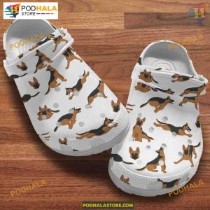 Funny German Shepherd Puppies International Dog Day Crocs, Unique Dog Crocs Shoes
