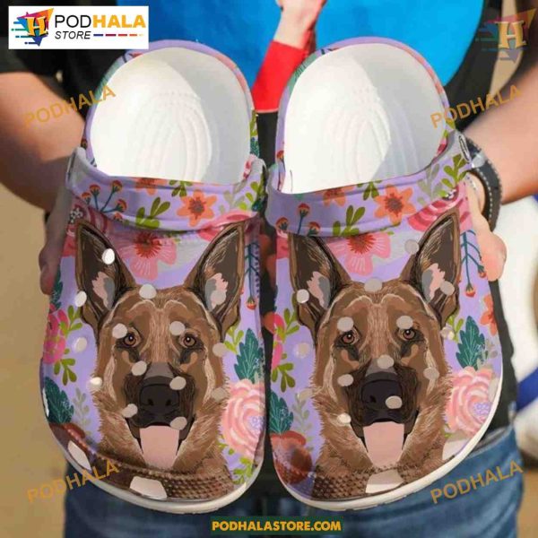 German Shepherd Band Clog, Comfortable Dog Mom Crocs, Men’s & Women’s Choice