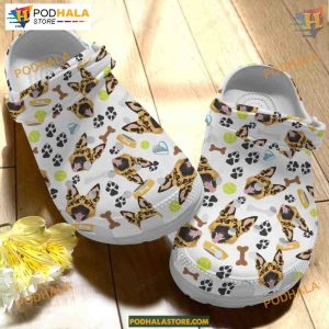 German Shepherd Cute Dog Faces Crocs, Special Gift Clogs for German Shepherd Enthusiasts