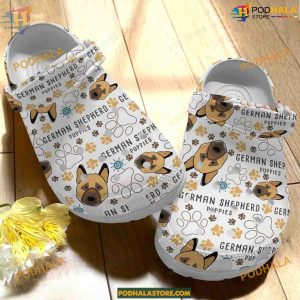 German Shepherd Inspired Dog Crocs, Ideal for Shepherd Admirers