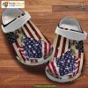 German Shepherd Puppy American Patriot Crocs Shoes Independence Day Gift