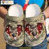 German Shepherd Puppy Heart Flowers Valentine's Day Dog Mom Crocs Shoes