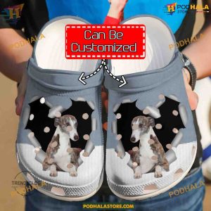 Greyhound Love Heart Dog Crocs, Unique Gift for Greyhound Fans