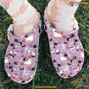 Halloween Chihuahua Theme Classic Crocs, Spooky Dog Shoes