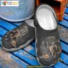 Leather Print Dachshund Dad Crocs, Father’s Day Gift for Dog Lovers