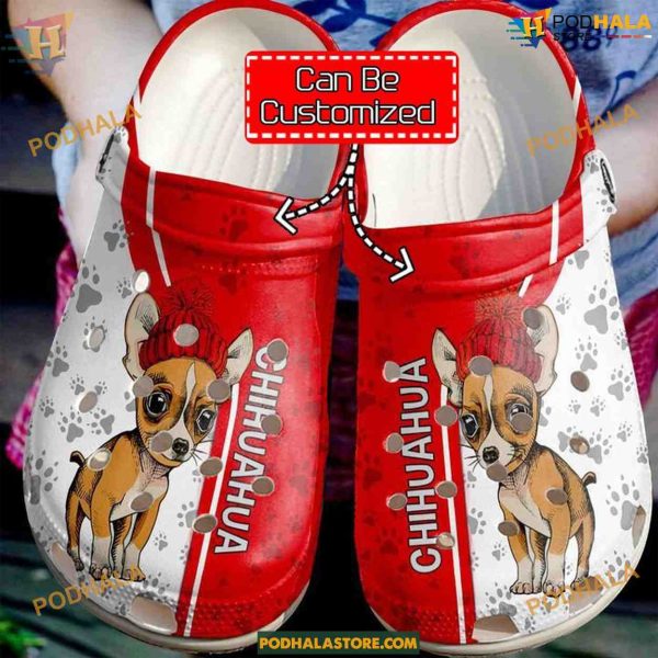 Love Red Chihuahua Crocs, Perfect Dog Crocs Gift