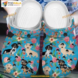My Life Dachshund Florals Crocs, Ideal Dog Lover Gift, Pretty Design