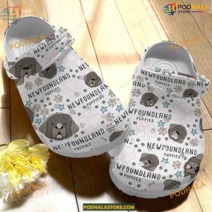 Newfoundland Dog Classic Crocs, Ideal for Large Breed Fans