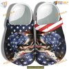 Patriotic Beagle Dog Crocs 4th of July Personalized Shoes