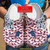 Patriotic Dachshund Animal Print Crocs, Weiner Dog Lover Gifts