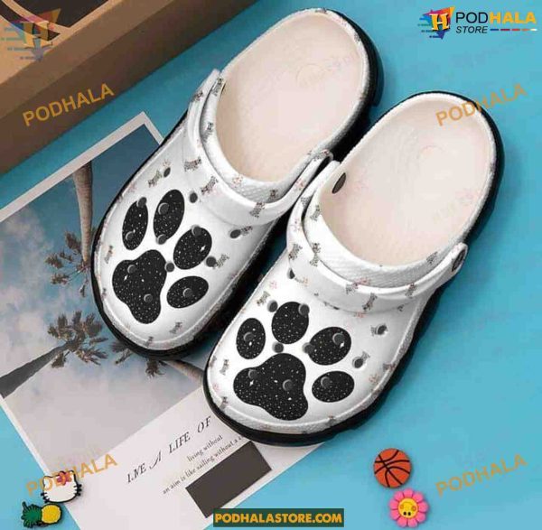 Paw Print Dog Crocs, Classic Clogs for Everyday Dog Lovers