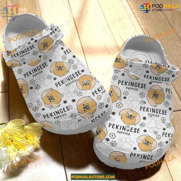Pekingese Dog Classic Crocs, Perfect for Breed Enthusiasts
