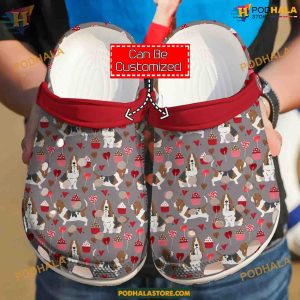 Personalized Basset Hound Pattern, Custom Dog Crocs Shoes