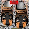 Personalized Dachshund Face Crocs, Ideal Dachshund Gifts for Dog Lovers