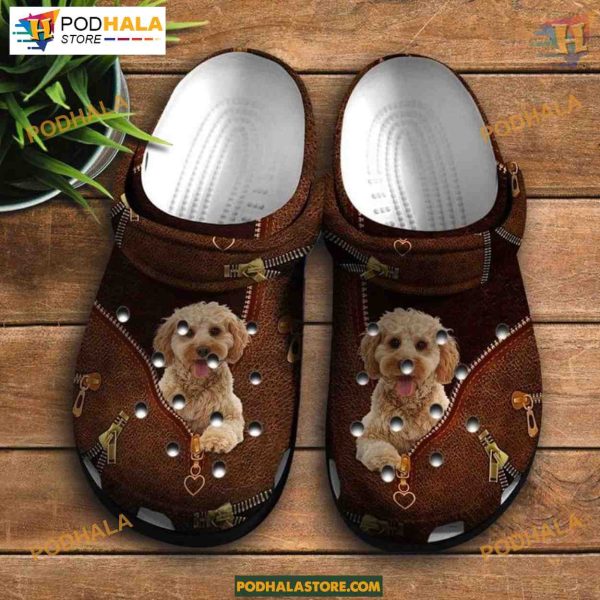 Poodle Owners Cute Dog Pattern Crocs, Puppy Style, Best Gift Choice