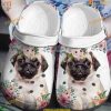 Pug Lover Classic Clogs, Adorable Design Dog Crocs Shoes