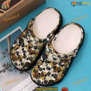 Pug Print Dog Lover’s Crocs, Classic Clogs for Pug Enthusiasts
