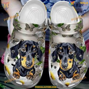 Puppy Eyes Dachshund Crocs, Ideal for Dachshund Enthusiasts