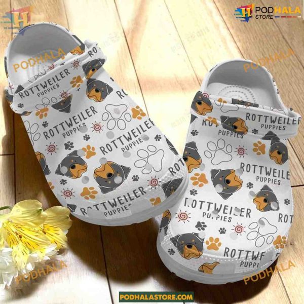 Rottweiler Dog Classic Crocs, Perfect for Large Breed Fans