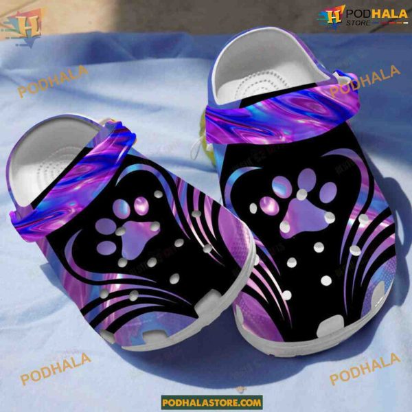 Tattoo Inspired Dog Lover Crocs, Classic Clogs for Canine Fans