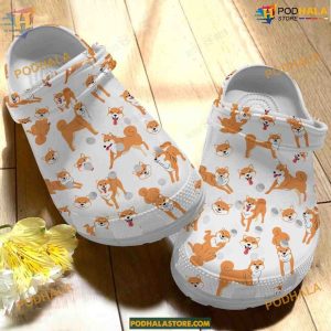 Unique Shiba Inu Dog Crocs, Classic Clogs for Canine Admirers