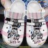 Upside Down Dog White Sole Crocs, Unique Classic Clogs for Dog Fans