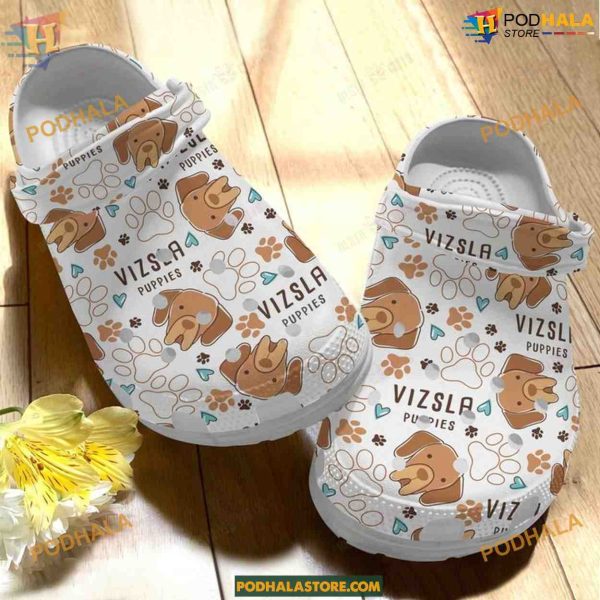 Vizsla Dog Crocs Shoes, Best Gifts for Dog Enthusiasts, Classic Clogs Design