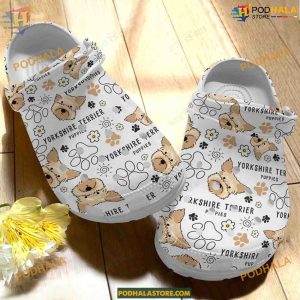 Yorkshire Terrier Dog Crocs, Trendy Gift for Dog Enthusiasts, Comfortable Classic Shoes