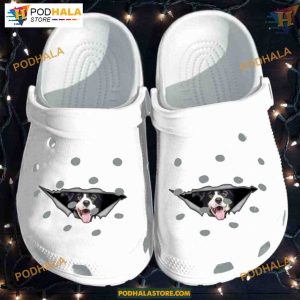 Border Collie Crack Pattern Puppy Crocs for Collie Enthusiasts