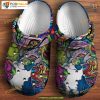 Boston Terrier Dog’s Painting Hippie Puppy Crocs for Boston Fans