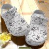 Boston Terrier White Sole Pink Pattern Dog Crocs for Pet Owners