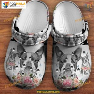 Boston Terriers Mother’s Day Dog Crocs Shoes for Terrier Moms