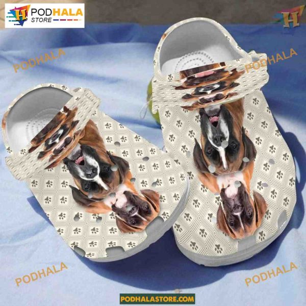 Boxer Dogs Cool Dogs Protective Puppy Crocs for Sons