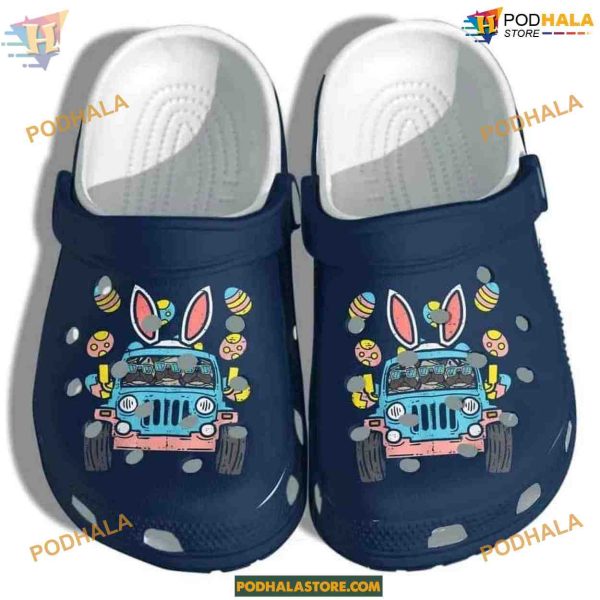 Bunny Jeep Bulldog Cute Crocband Clog Shoes for Jeep Lovers