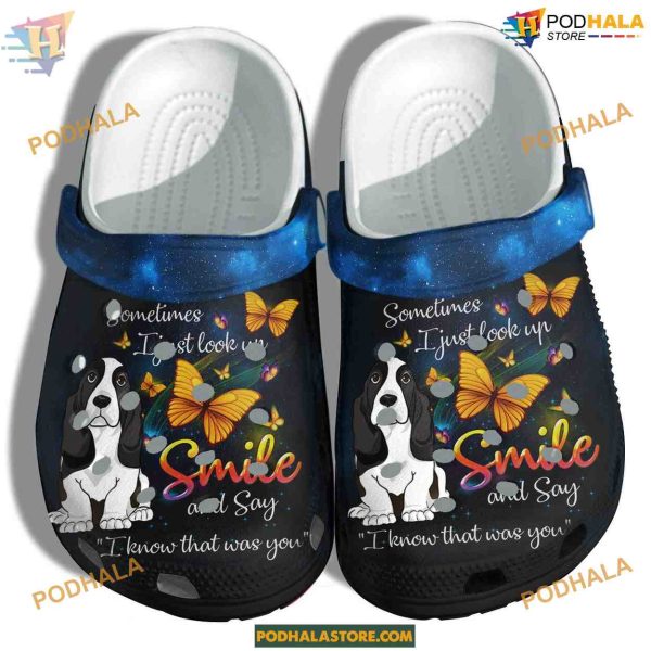 Butterfly Memory Smile Dog Customize Shoes Croc Clogs for Pet Lovers